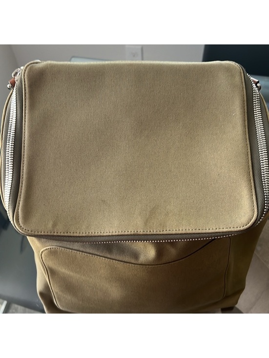 LOEWE Calfskin Small Goya Backpack in Olive Green, EXCELLENT! main image 6